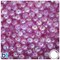 BeadTin Light Purple Transparent AB 8mm Round Plastic Craft Beads (150pcs)